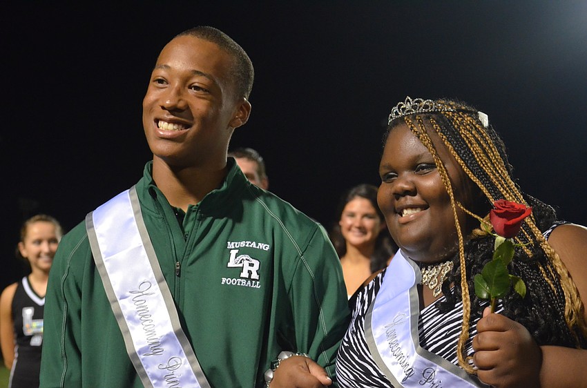 Seniors Chris Pearcey and Brianna Adams win prince and princess.