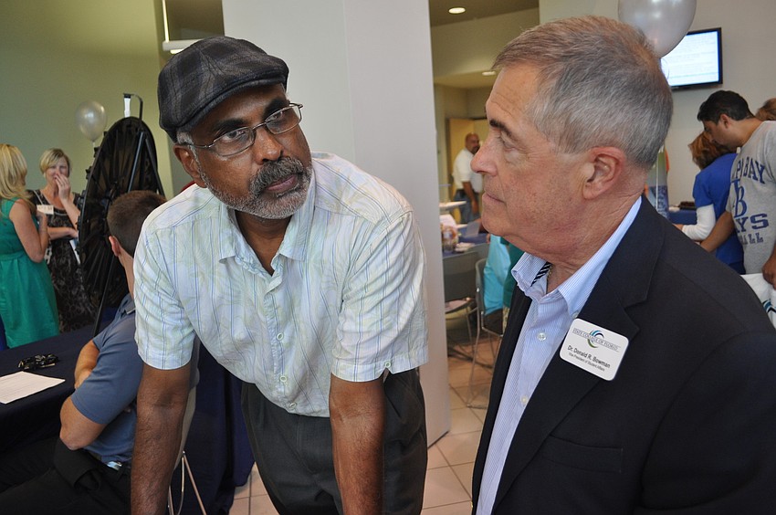 Arumugam Muhundan, an SCF math professor, talked with Dr. Donald Bowman.