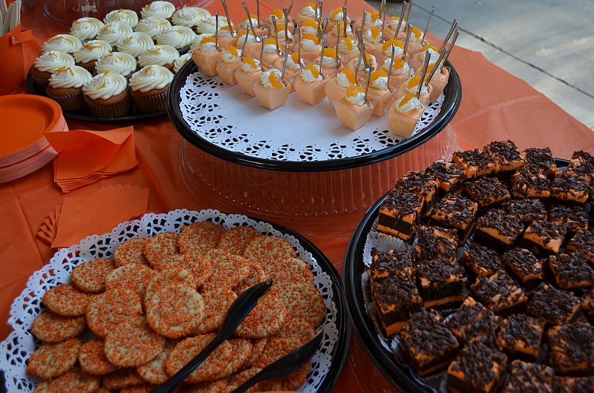 Mattisonâ€™s provided orange colored treats for the event.