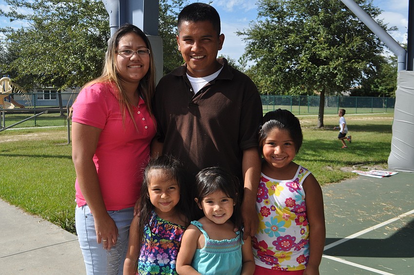 Amy Geuel with Ray and Abby Jimenez, Shaila Tellez and Layla Ramirez