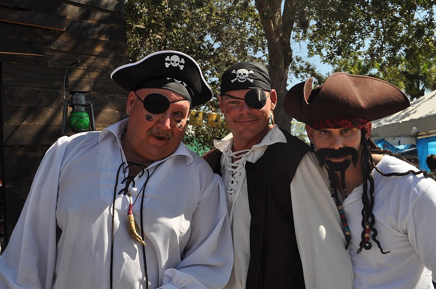 Station 8's chili contained rum and beer. Jerry Jensen, Russ Nelson and John Vetri dressed as pirates