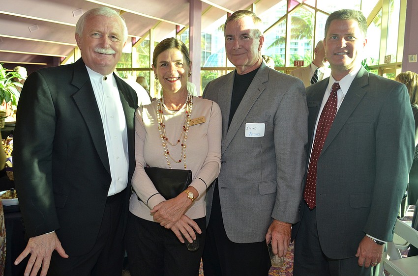 Executive Director of the Arts and Cultural Alliance Jim Shirley, Lucia and Steve Almquist, and Paul G. Hudson