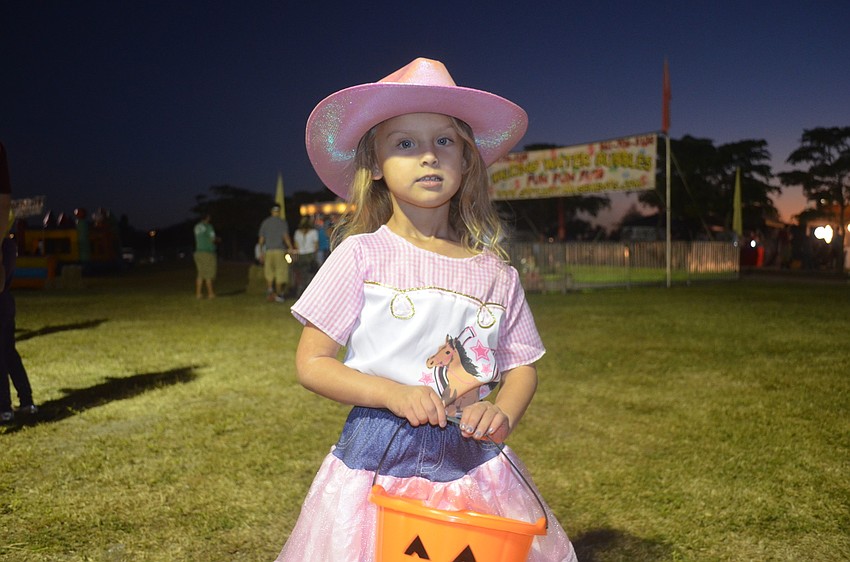 Kadence Stuart went as a cowgirl