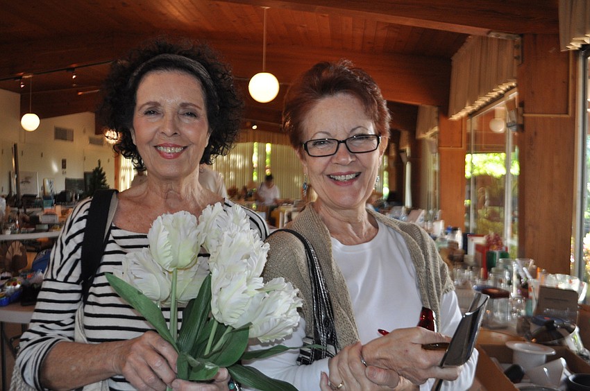 Esther Mitch and Carmen Adcock come to the sale every year