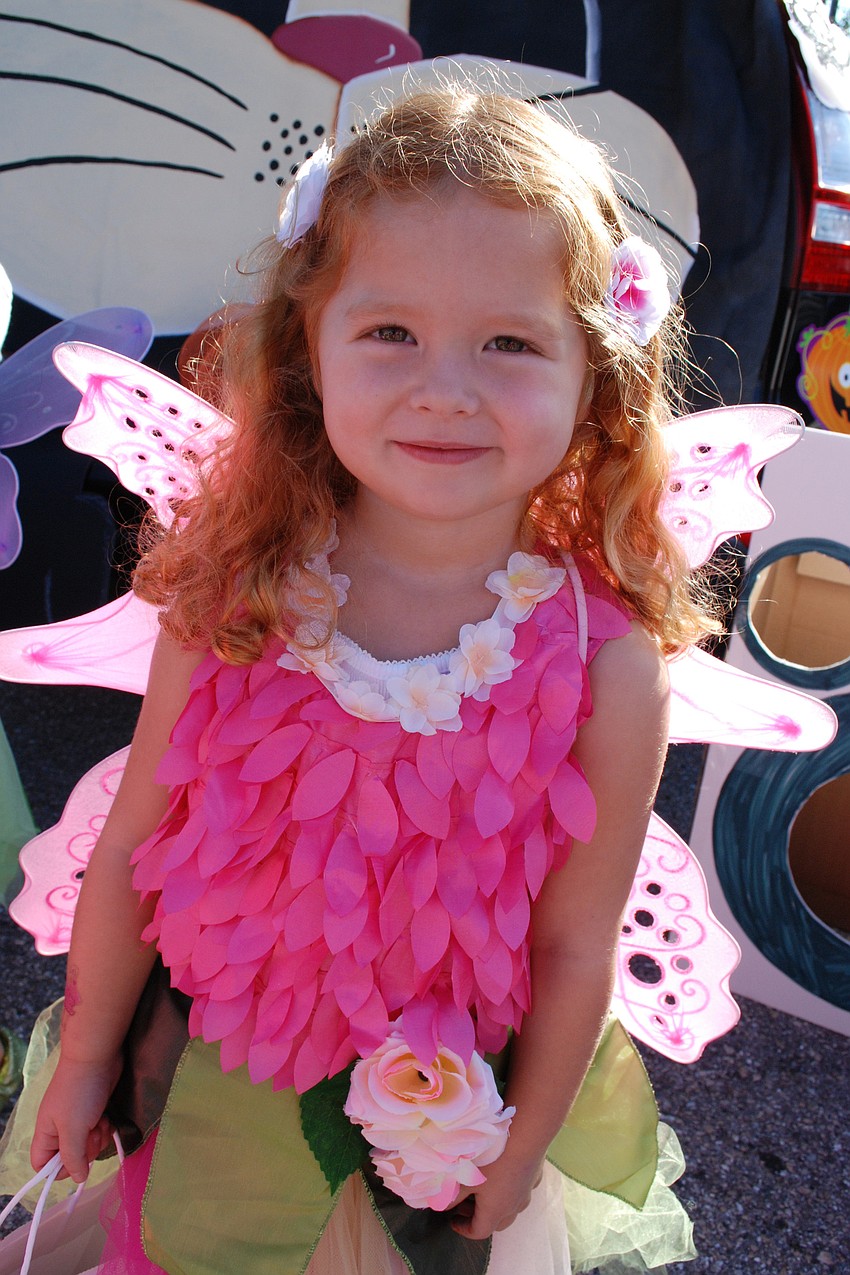 Sarah Sandwall, 3, enjoyed the event.