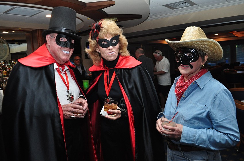 Ed and Roberta Hamilton and Deborah Kalb enjoy laughs together.