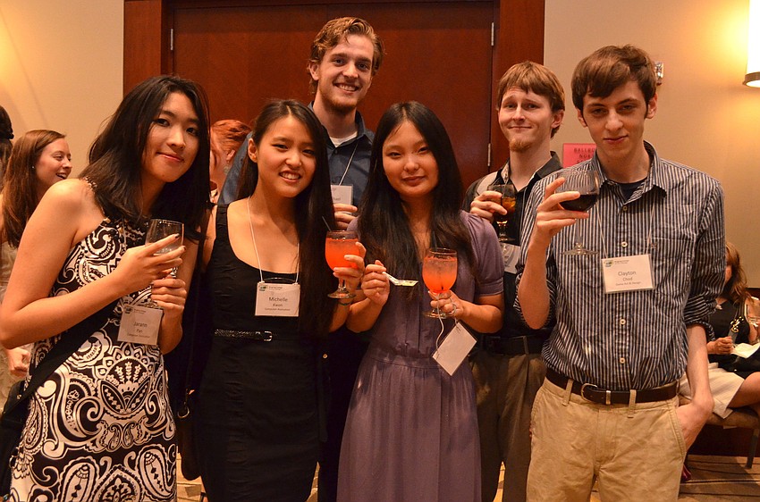 Jarann Pan, Michelle Kwon, Michael Bidinger, You Na Kang, Garrett Stevens and Clayton Chod