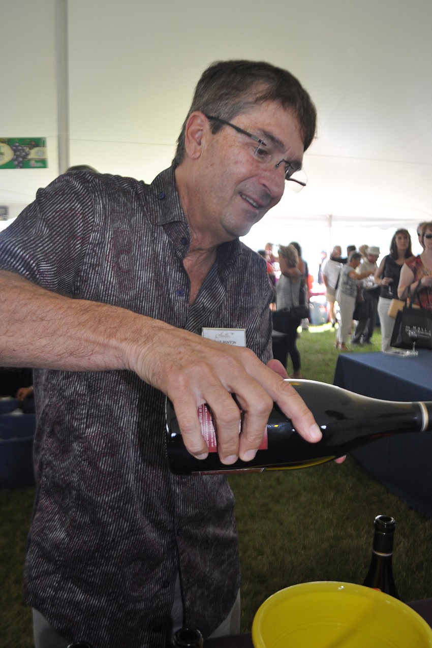 Dave Minton poured Stoller brand wine.