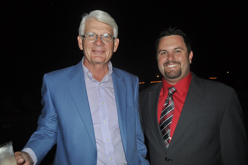 Steve Sanborn with Steve Dietz, the director of golf for Waterlefe Golf & River Club