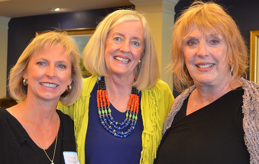 Michelle Sylvester, Annette Lloyd, of LOOK Jewelry, and Joy Mooney, of Oh My Gauze!