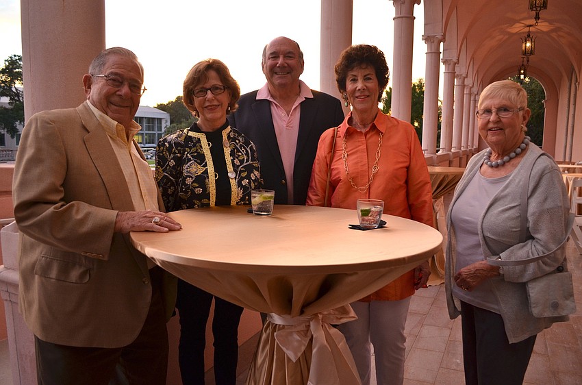 Warren Coville, Nan and Samson Levine, Edris Weis and Margot Coville