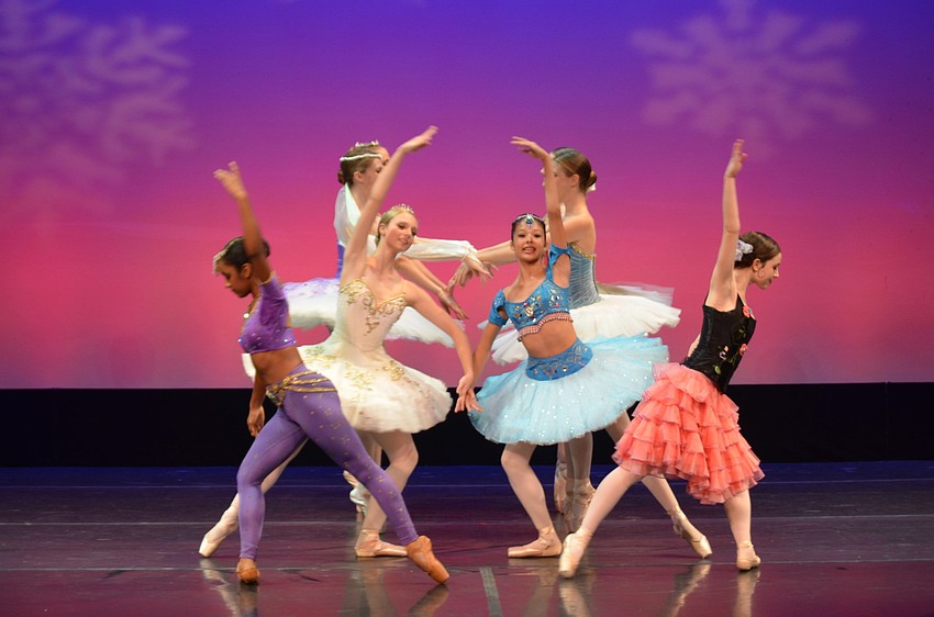 Students perform the finale of Holiday Variations