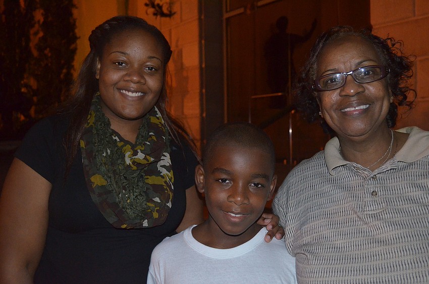 Danesha Richardson and Charlesette Hudson were there to see T'Kai Shaw perform in Gocio Elementary's program