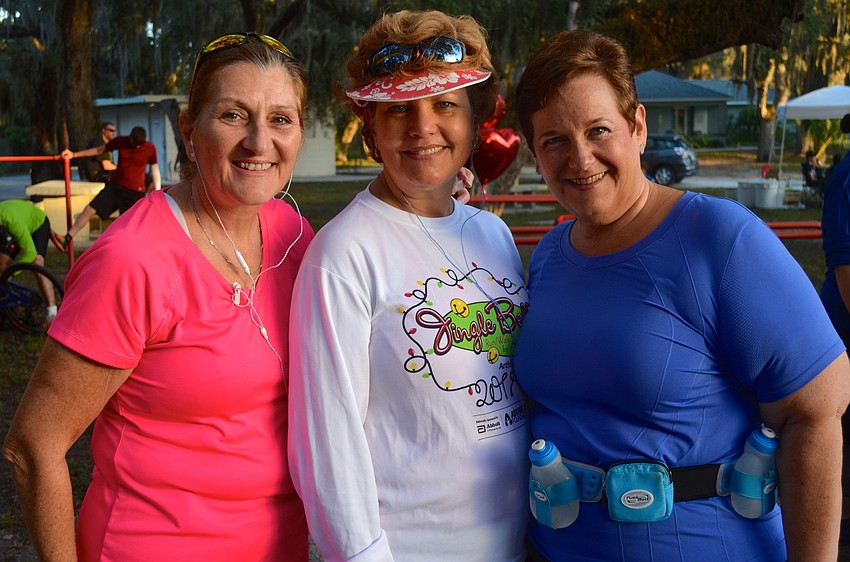 Gal pals Annette Gregorio, Melissa Cirringione and Jocelyn Stevens.