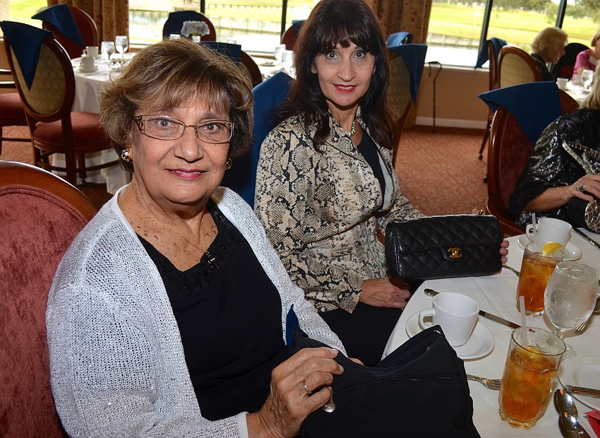 Nancy Kaye and Trina Hasma enjoy girl time before lunch.