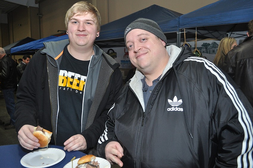 Tyler Jones and Jon Glikin looked forward to â€œfood, beer and people.â€