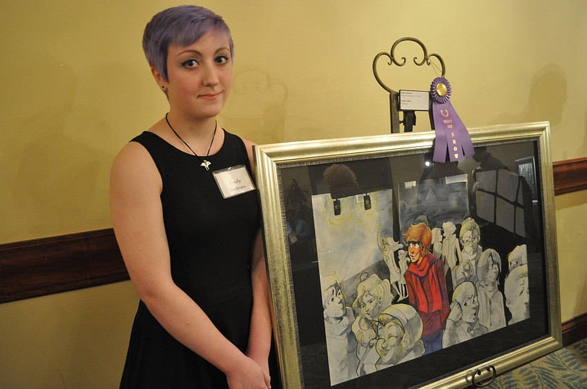 Emily Anderson, a junior at Manatee School for the Arts, earned Best of Show for her animation piece titled, â€œTraffic Lights.â€
