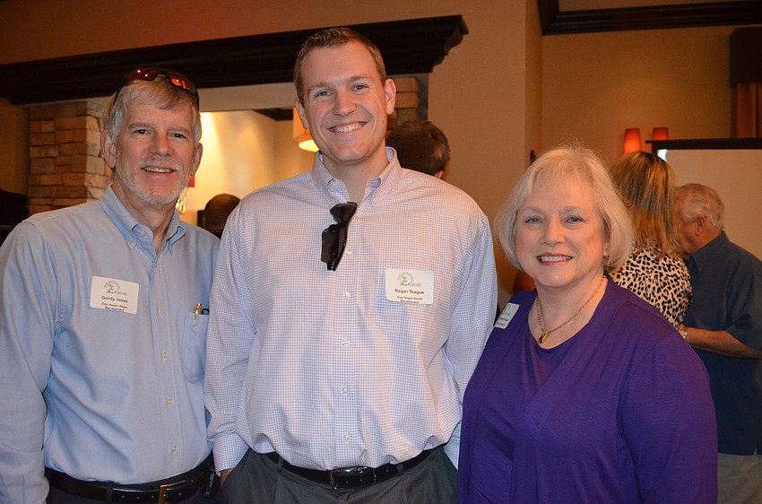 Gordy Jones and Regan Teague from Day Hagen Asset Management with Eileen Parkinson, Trident Communications