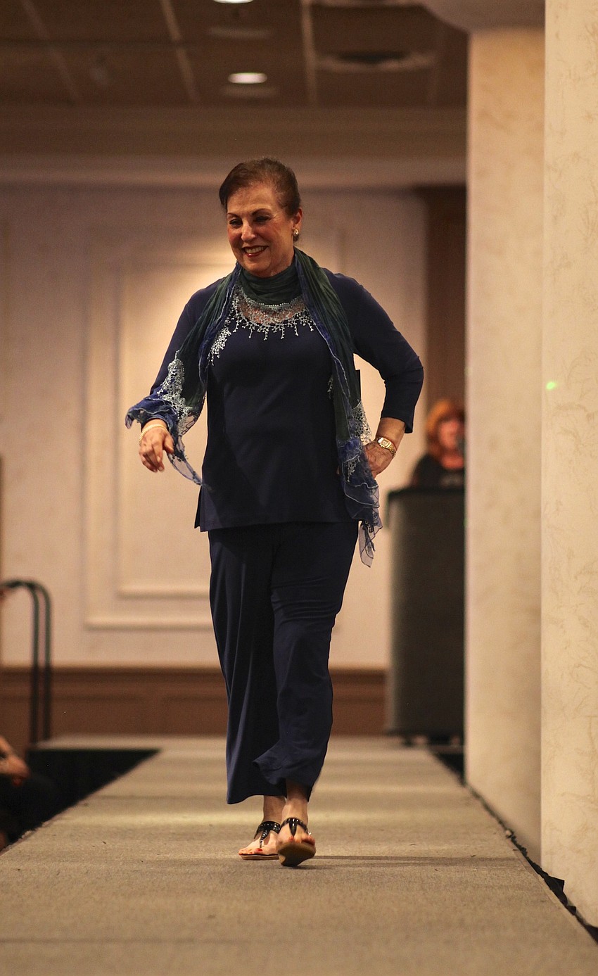 Roz Fleischer makes her way down the runway.