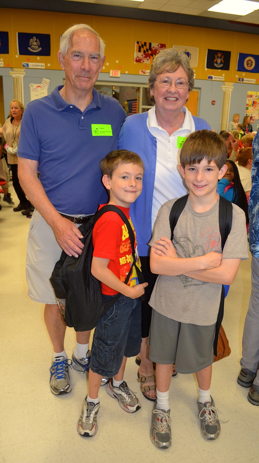 The Groth family â€” Pete, Janis, Gavin, 9, and Zack, 7.