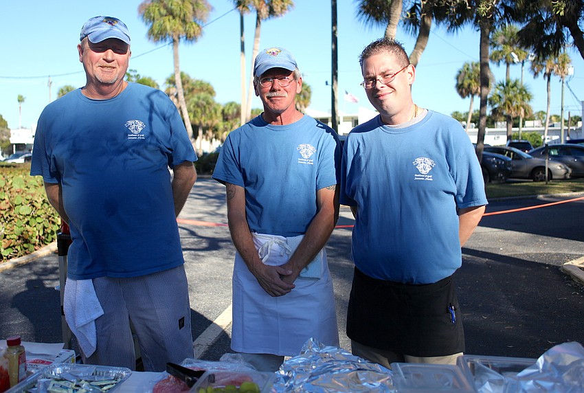 Randy Thompson, David James and Louis Carrasquillo of St. Armandsâ€™ New Pass Grill.