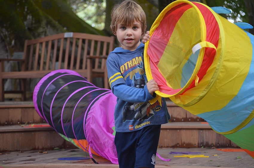 Ayden Cross builds a tunnel.