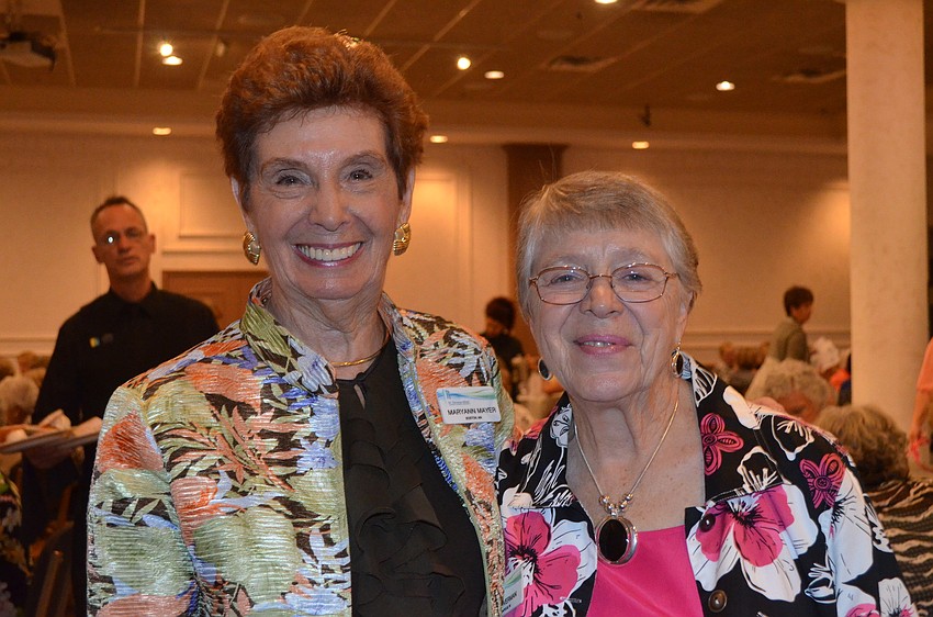 Event organizers Maryann Mayer and Mary Oveman