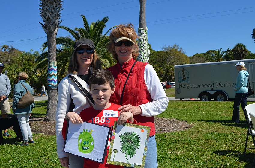 Cynthia Morriss and Glendy Heune were Grant Burroughâ€™s first customers of the day.