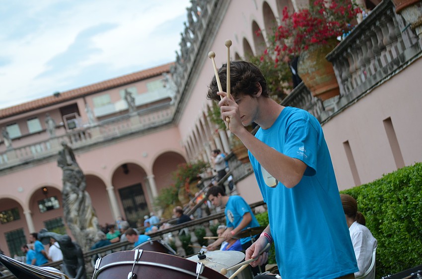 Sixty students from four colleges participate in Inuksuit