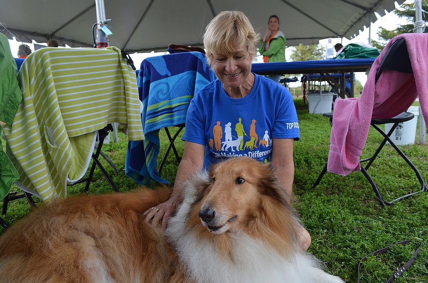 Anne Brown with Saxon