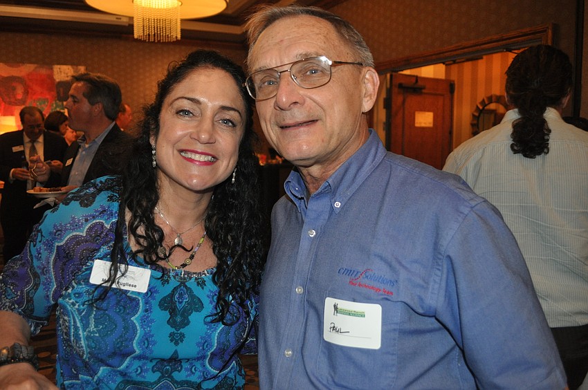 Maria Pugliese of SouthTech and Paul Schmidt of CMIT Solutions
