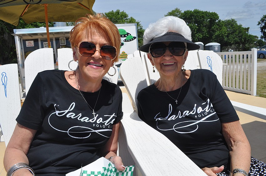 Sharon Markey and Katherine Barnes are polo club regulars.