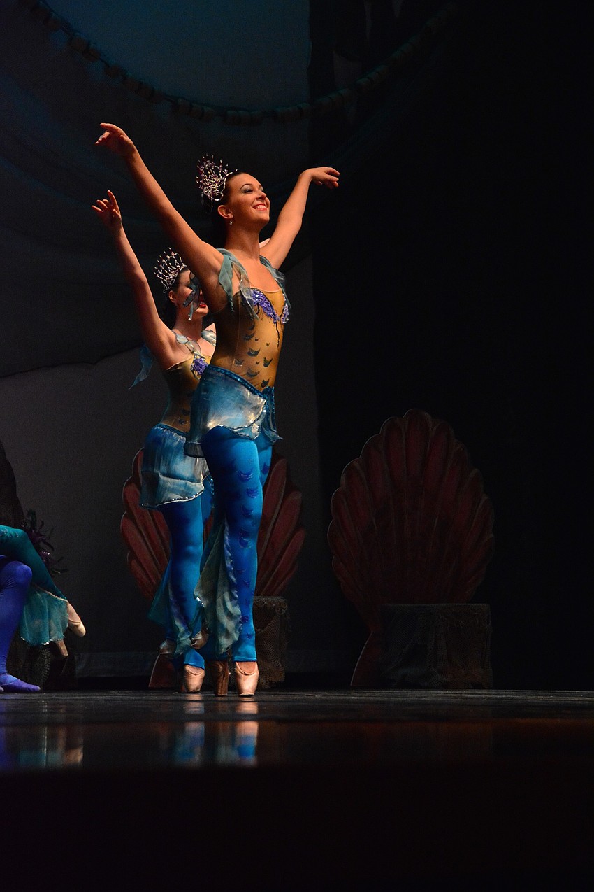 Brooke Wasserman dances as a mermaid.