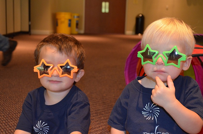 Dylan Cortman and Samuel Zoller as the plague of darkness.