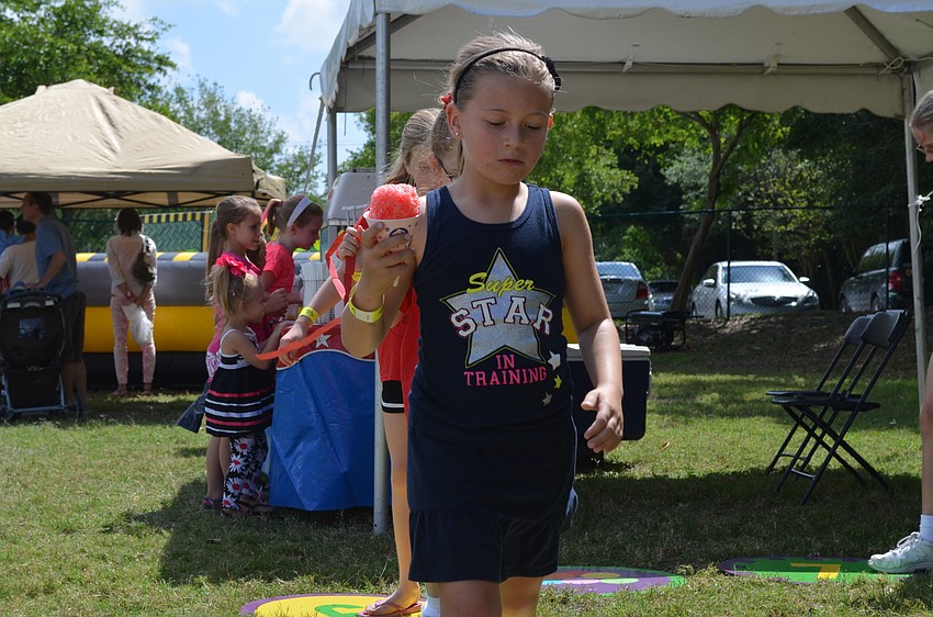 Emma Smith plays the Cajun Cake Walk.