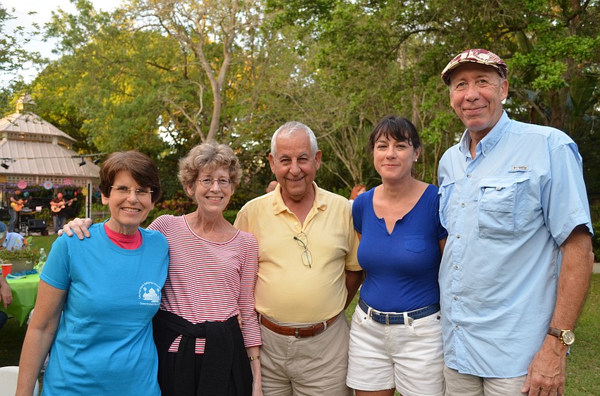 Sarasota City Commissioner Susan Chapman with Kate Lewman, Marwan Khammash, Laurel Park Neighborhood Association President Kelly Franklin and City Manager Tom Barmin.