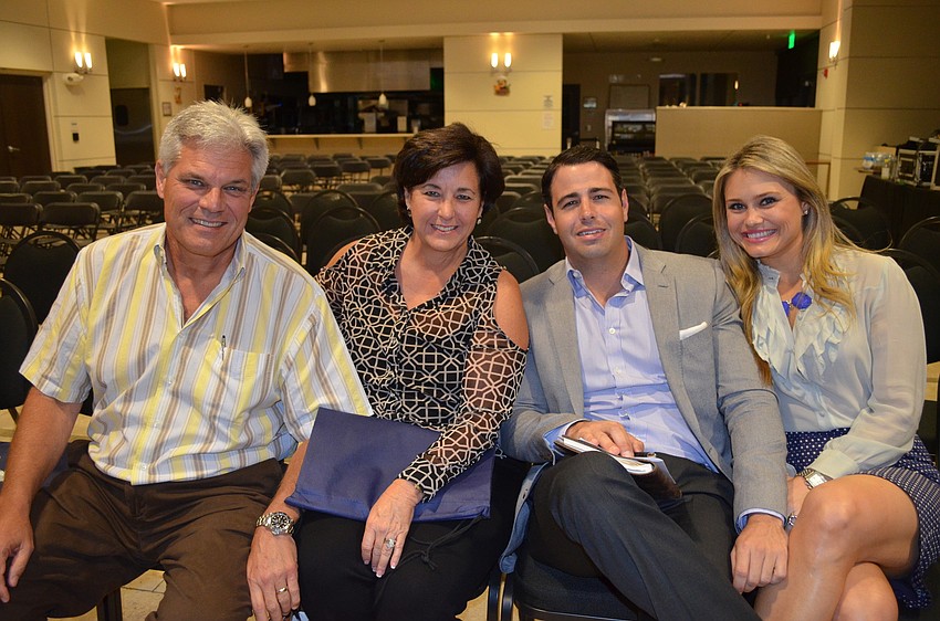 Dave and Lisa Richardson, John Wohlwend and Lauren Graham