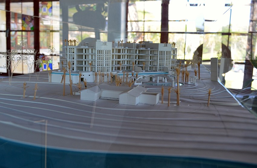 The model of Aria was on display during the event.