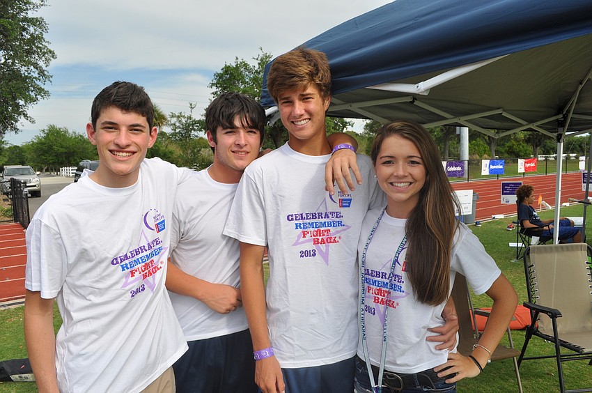 Out-of-Door ninth graders Gabe Mandelblum, Justin Fischer, Cooper Newlin and Jordan Bruder