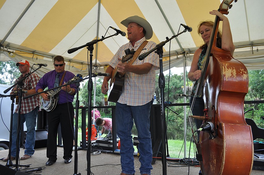The festival featured bluegrass music.