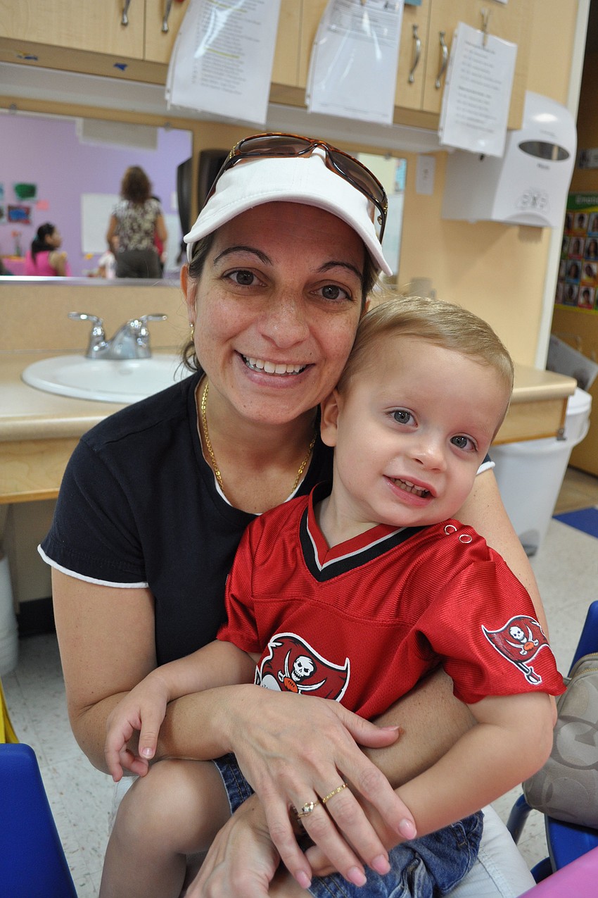Teresa Anderson with her 2-year-old son, Ryan