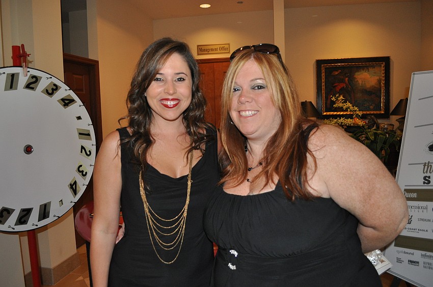 Diana Bernal and Maria Carpenter of Key Glass, an event sponsor