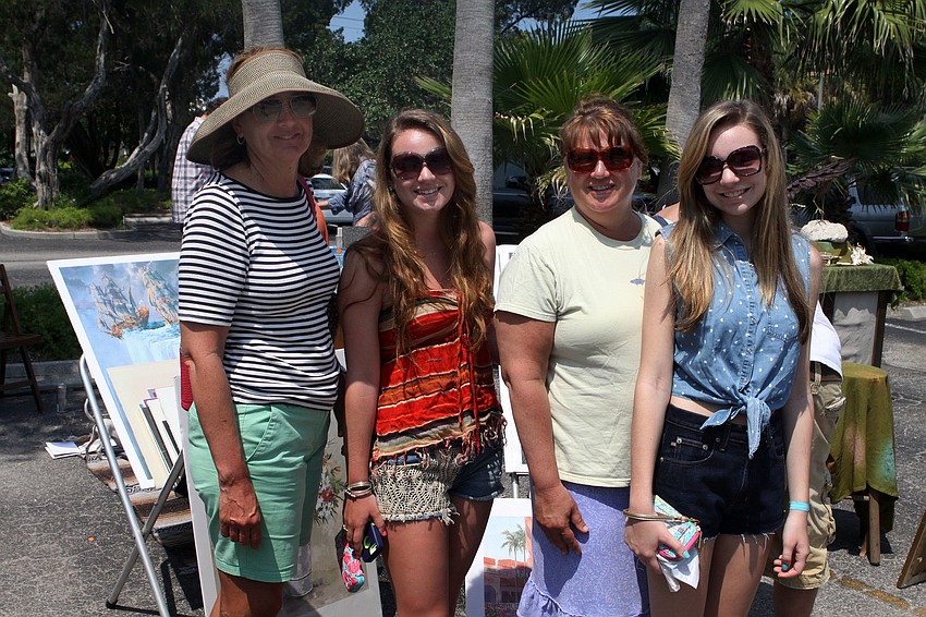 Emily Northam with her nieces and sister Samantha Griffin, Cheryl Griffin and Allison Griffin.