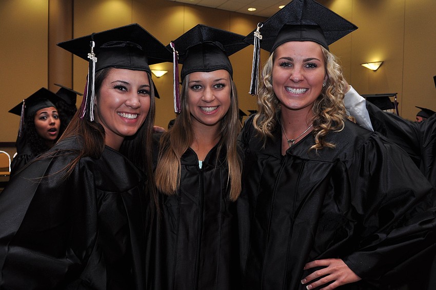 Emily Borges and Brenna Hamilton plan to attend Santa Fe in Gainsville, while Katie Huss will attend State College of Florida.