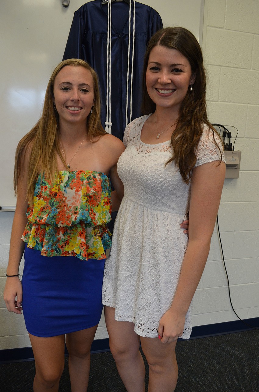 Maggie Winkler (left) will attend Stetson University. Natalie Rodriguez (right) will attend Florida State University, in the fall.