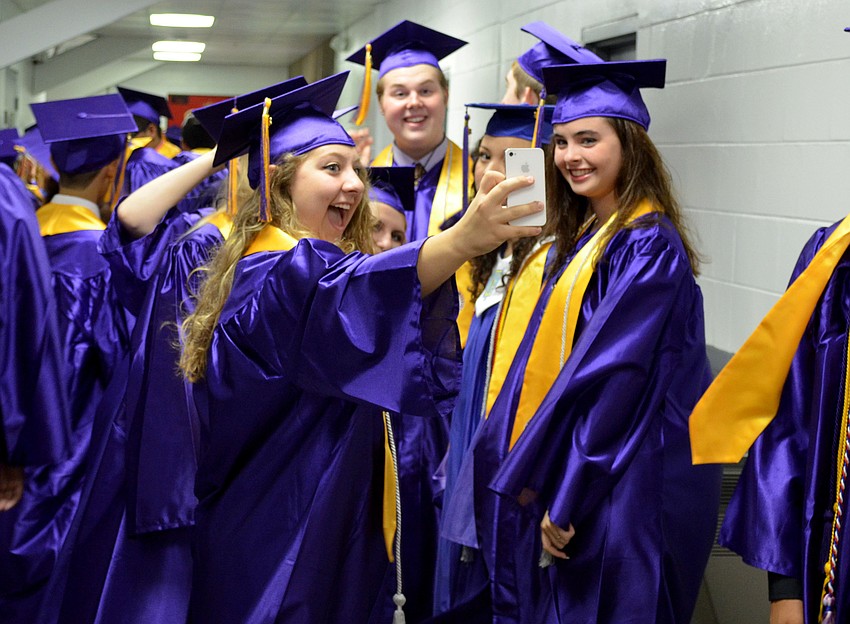Booker students pose for a photo.