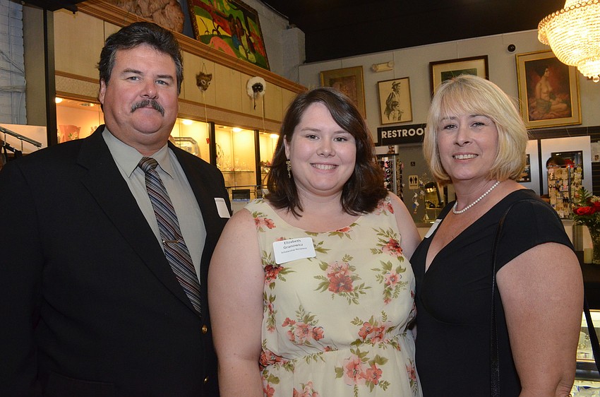 Edward Granowicz came to the reception with his daughter and scholarship recipient Elizabeth and his wife Judy. Elizabeth Granowicz will be attending Florida Gulf Coast University to study music education.