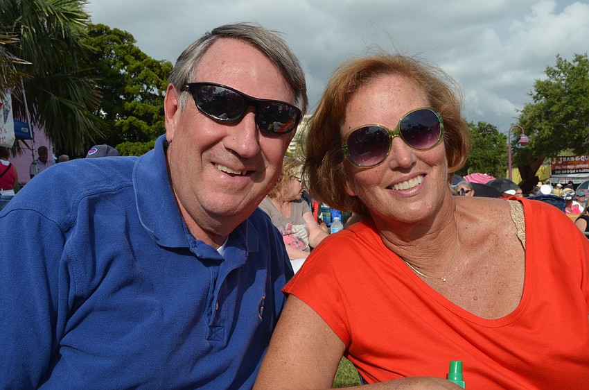 Dennis and Dolores Ryan have lived at Lakewood Ranch for the past two years. They brought their lawn chairs and enjoyed the music.
