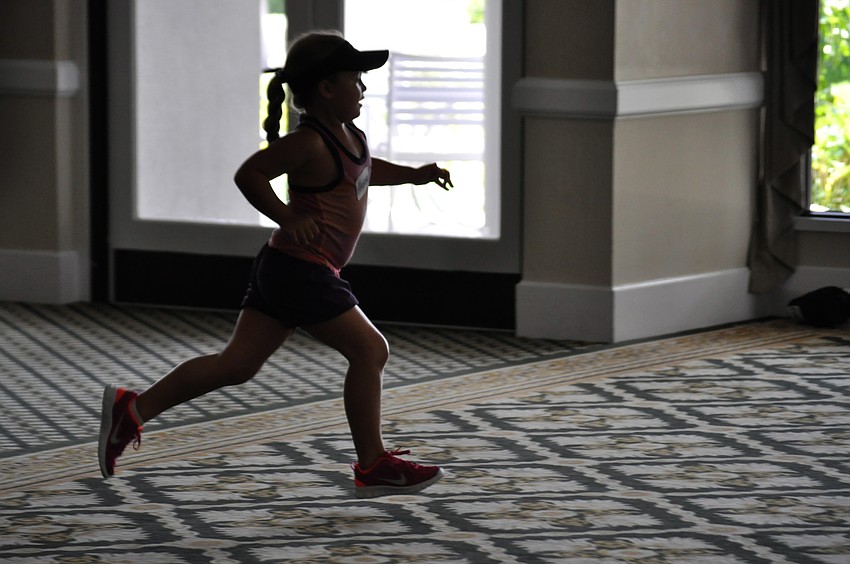Alexa Gettel runs for a corner of the room and hopes she doesnâ€™t get out.