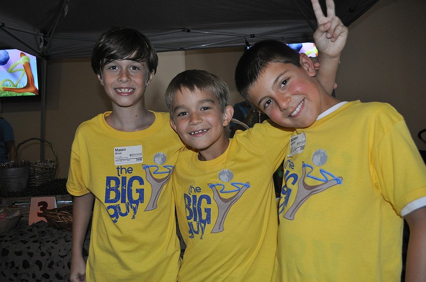 Mason Minor, Owen Cunneen and Michael Valentino earned points to purchase items from a gift shop.
